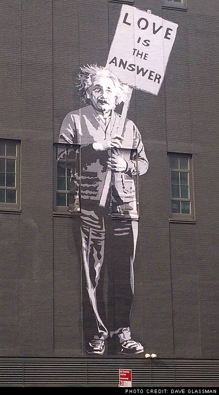 Albert Einstein I Love is the Answer I New York City